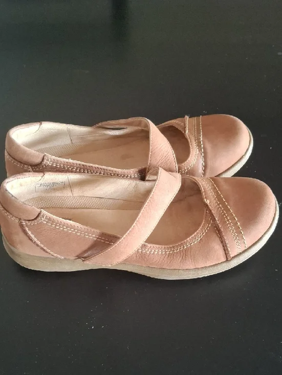 Denver Hayes Madeline Brown Leather Mary Jane Shoes Sz 8 - Picture 6 of 8